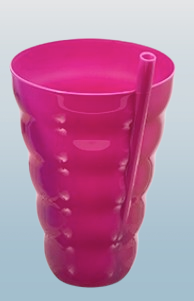 Sip-A-Tumbler – 22 oz. Spiral Cup with Lid and Straw
