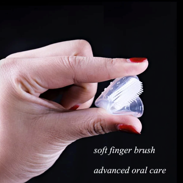 Soft Silicone Finger Toothbrush for Dogs, 2 Count