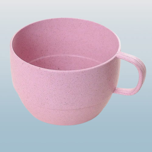 Wheat Straw Plastic Cup with Handle