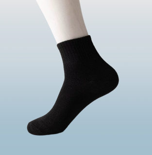 Black, White, Gray Crew Socks, 3 Pack