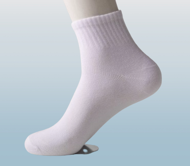 Black, White, Gray Crew Socks, 3 Pack