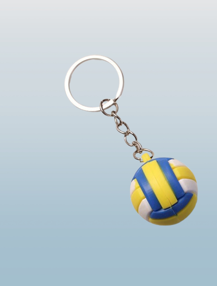 3D Sports Ball Keychain