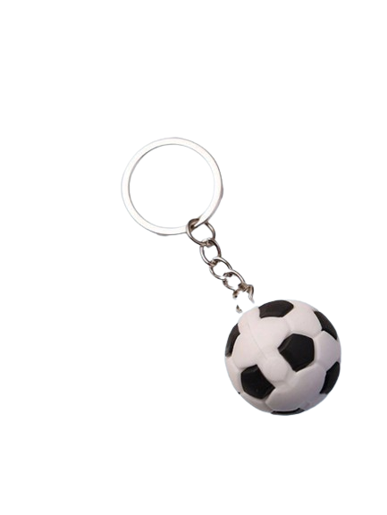 3D Sports Ball Keychain, 4-Pack