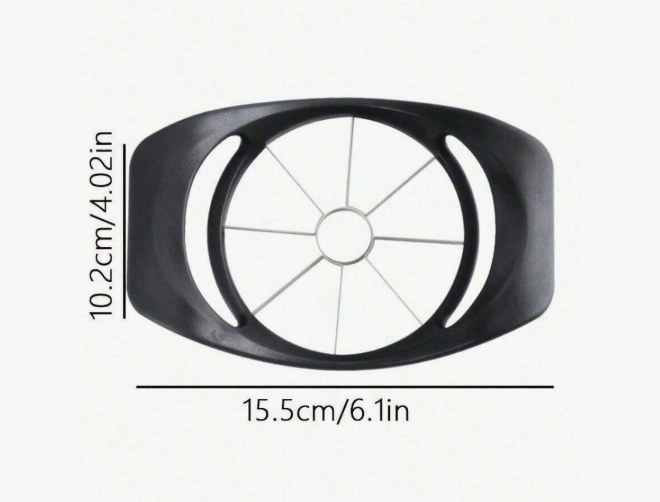 Stainless Steel Apple Cutter & Corer – One-Press Fruit Slicer