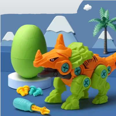 Take Apart Dinosaur Toy in an Egg Surprise