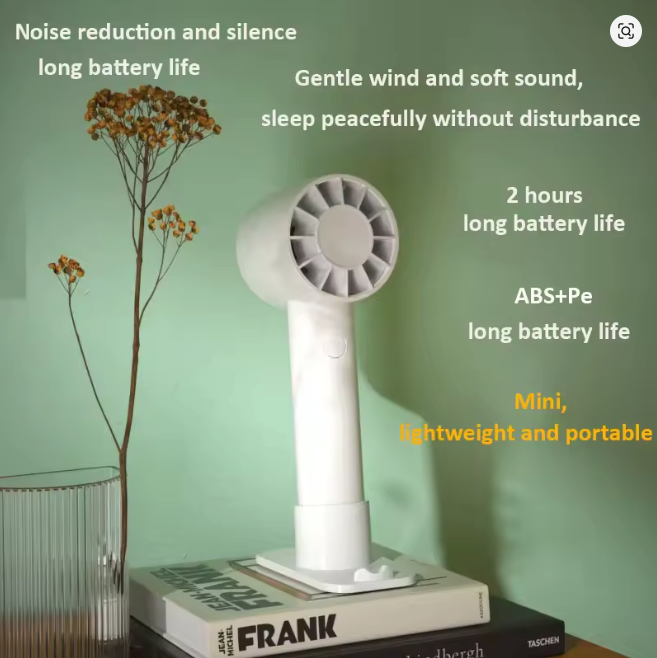 USB Rechargeable Portable Mini Desktop Fan and Phone Holder