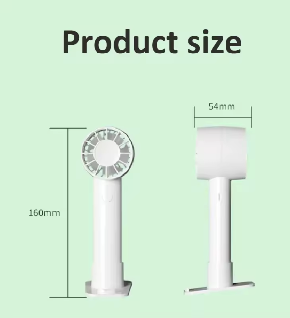 USB Rechargeable Portable Mini Desktop Fan and Phone Holder