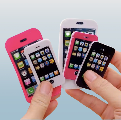 Cell Phone Shaped Erasers