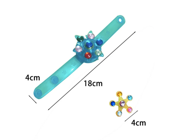 LED Light up Fidget Spinner Bracelets - Glow in The Dark - 2-Pack