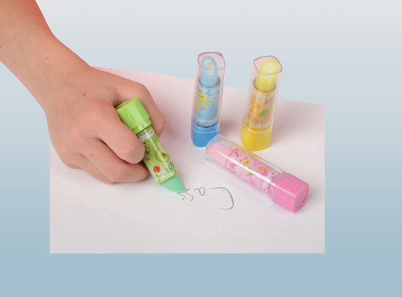 2-Pack Lipstick-Shaped Fruit Scented Erasers