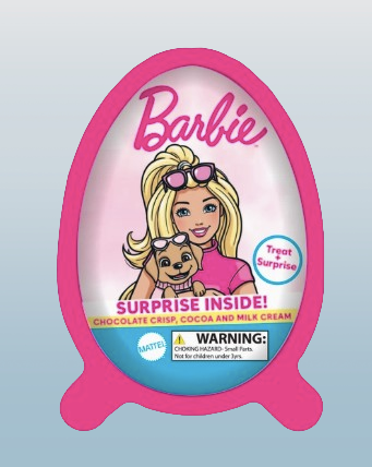 2-Pack Barbie Fun Surprise Egg Candy