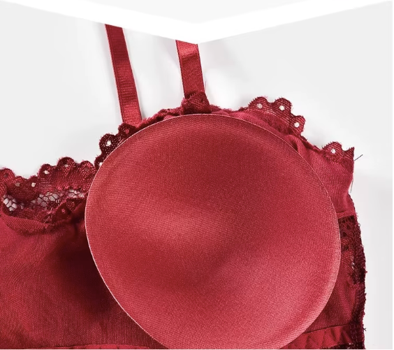 Women's Elegant Floral Lace Wireless Bralette – Padded, Comfortable, & Sexy Camisole Style