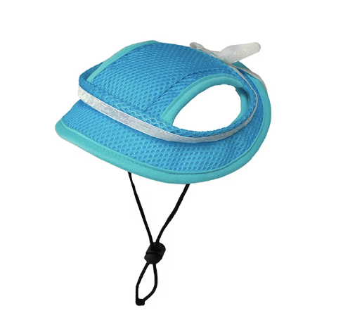 Adjustable Breathable Mesh Pet Baseball Cap with Ear Holes