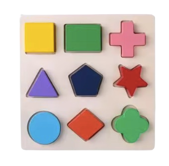 Wooden Shape Sorting Blocks – Early Learning Educational Toy