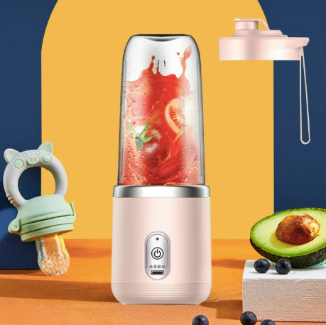 400ml Mini Electric Portable Juicer – USB Rechargeable Travel Blender