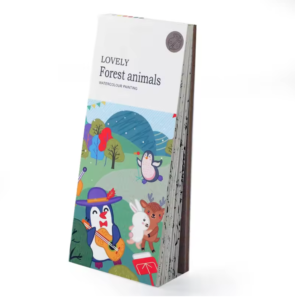 Pocket Watercolor Painting Book for Kids