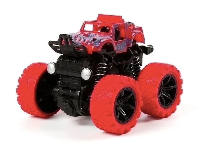 Children's 4WD Inertia Stunt Monster Trucks – Pull-Back Off-Road Vehicle Toy