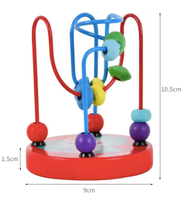 Wooden Bead Maze Educational Activity Toy
