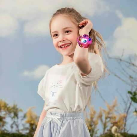 LED Light up Fidget Spinner Bracelets - Glow in The Dark - 2-Pack