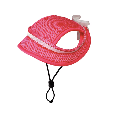 Adjustable Breathable Mesh Pet Baseball Cap with Ear Holes