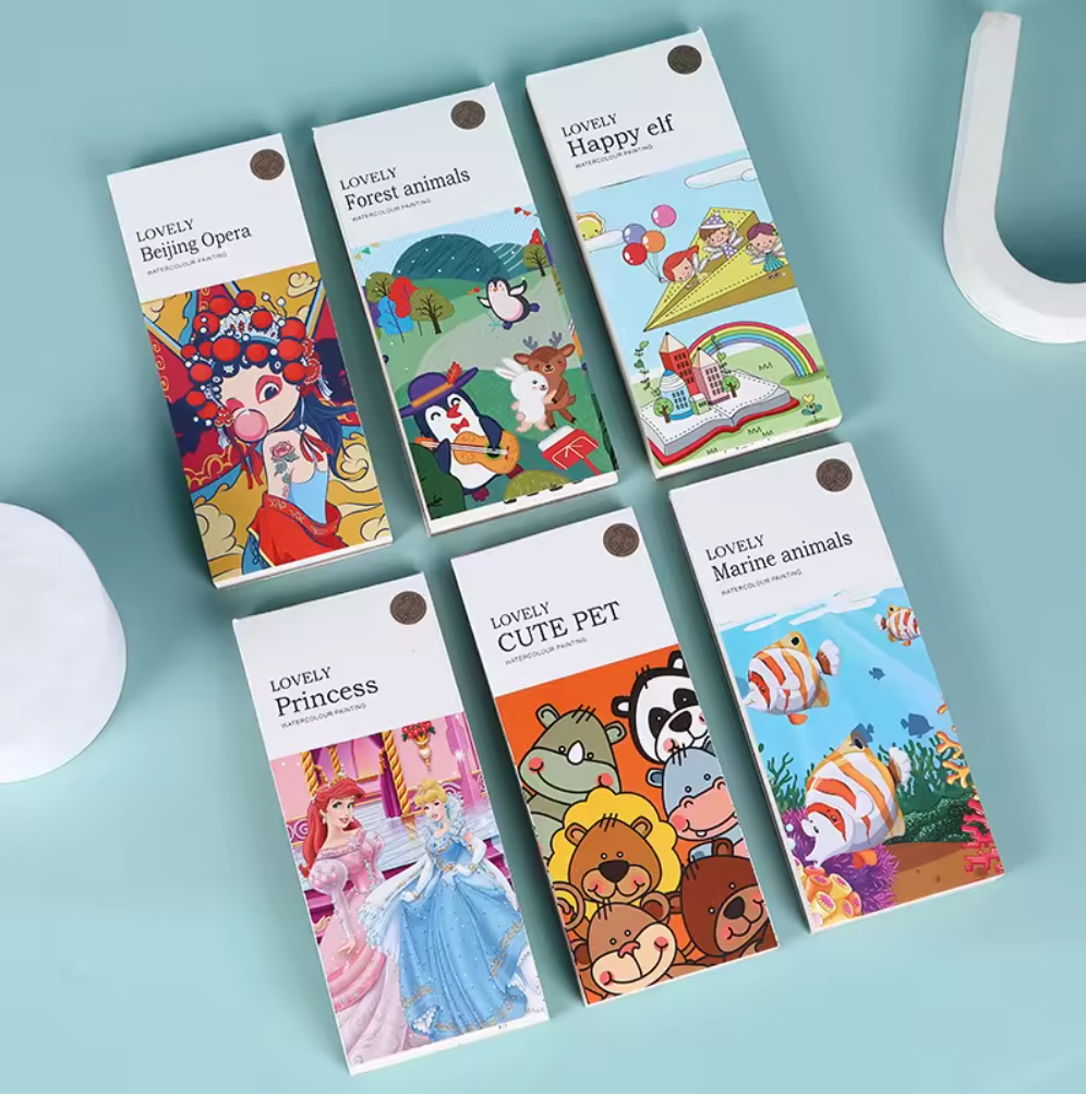 Pocket Watercolor Painting Book for Kids