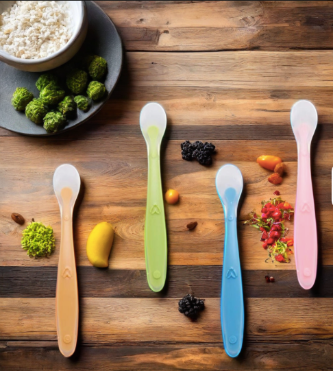 Babies Soft Silicone Training Spoon - 2 Pack