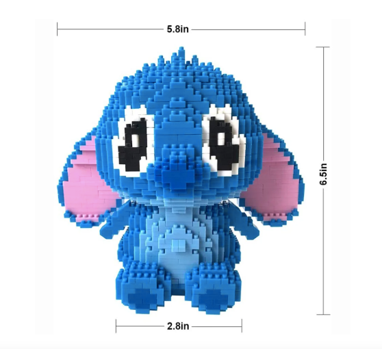 Creative Mini 3D Stitch & Angel Building Blocks Toy – Colorful DIY Model Set for Kids