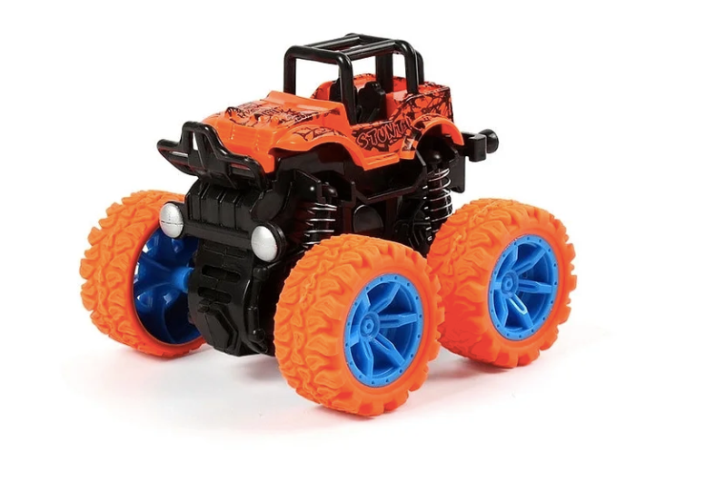 Children's 4WD Inertia Stunt Monster Trucks – Pull-Back Off-Road Vehicle Toy