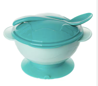 Toddler's Anti-Slip Training Bowl Feeding Set with Spoon