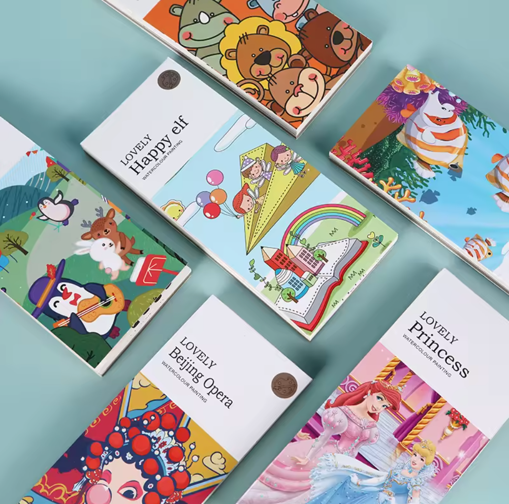 Pocket Watercolor Painting Book for Kids