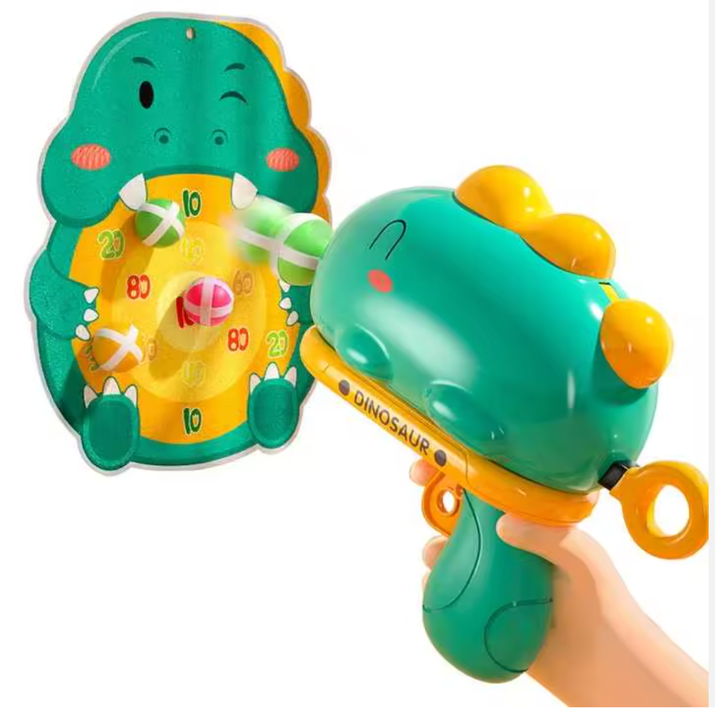 Enlarged Dinosaur Sticky Ball Shooter
