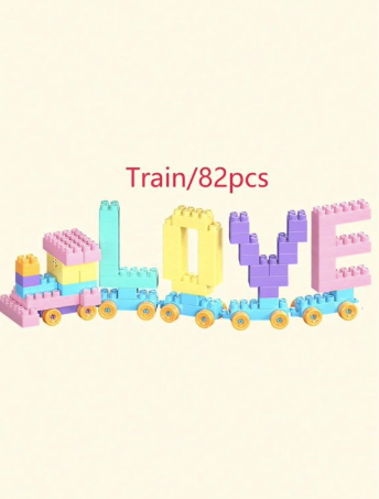 130-Piece Toddler Building Block Set – Large Particle DIY Educational Toy