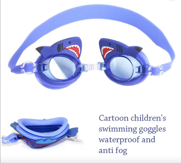 Kids Cartoon Swimming Goggles – Assorted Fun Animal & Character Designs