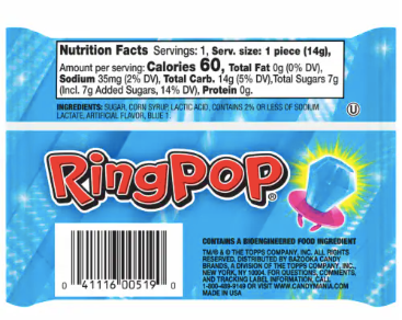 3-Pack Ring Pop Lollipop Candy