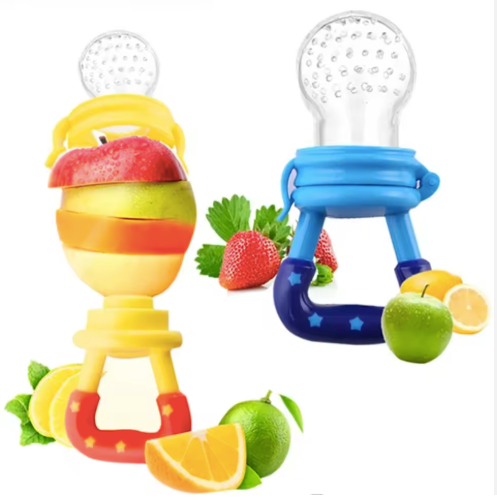 Baby Fruit Feeder & Teether Pacifier Multi-functional Teething Relief Silicone BPA-Free