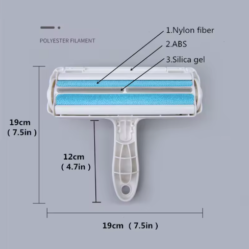 Pet Hair Remover Roller Brush – Reusable Lint Cleaner for Pets