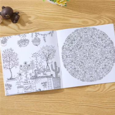 Zen Mandala Adult & Kids Stress Relief Coloring Book Assorted Artistic Themes Lost Ocean Enchanted Forest Wonderland Exploration Secret Garden Fantasy Dream Time Travel Animal World