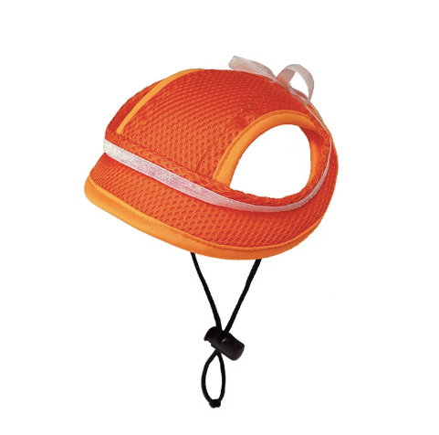 Adjustable Breathable Mesh Pet Baseball Cap with Ear Holes