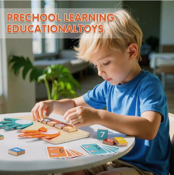 Wooden Finger Arithmetic Educational Math Toy