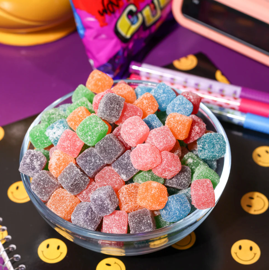 Warheads Chewy Cubes Sour Candy 2-oz Bags – 2 Pack Fruity Assortment