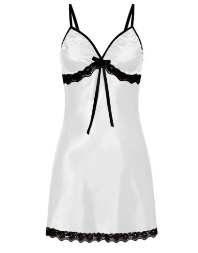 Women's Satin Lace Nightgown – Short Sleepwear Chemise