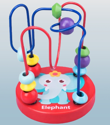 Wooden Bead Maze Educational Activity Toy