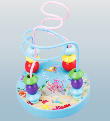 Wooden Bead Maze Educational Activity Toy
