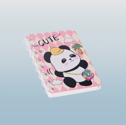 Mini Panda Spiral Notebook