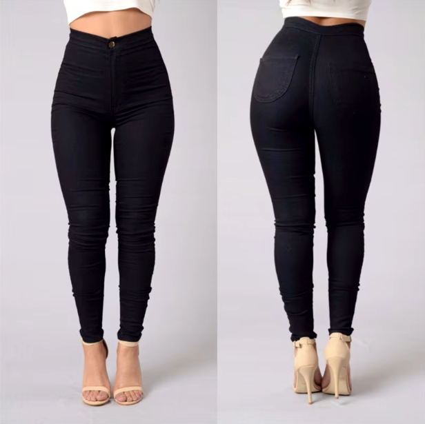 Junior Girl's High Waist Stretch Fit Skinny Pants