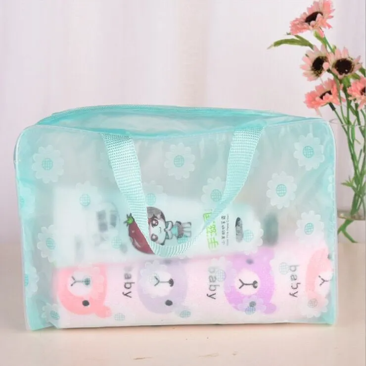 Women’s Floral Mesh PVC Travel Cosmetic & Storage Bag
