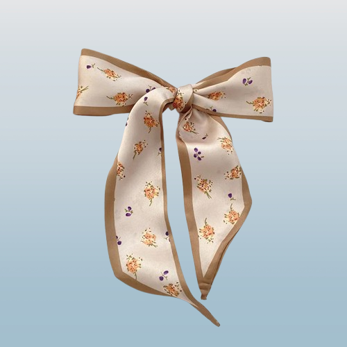 Women’s Fashion Elegant Long Printed Silk Scarf