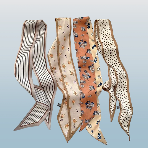 Women’s Fashion Elegant Long Printed Silk Scarf