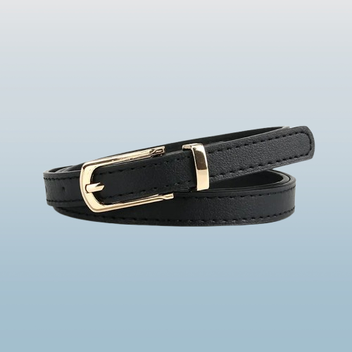 Women’s Fashion Multicolor Thin Belt with Alloy Pin Buckle – One Size Fits Most