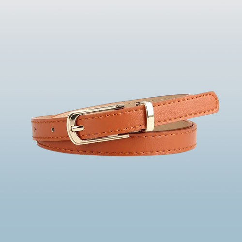 Women’s Fashion Multicolor Thin Belt with Alloy Pin Buckle – One Size Fits Most